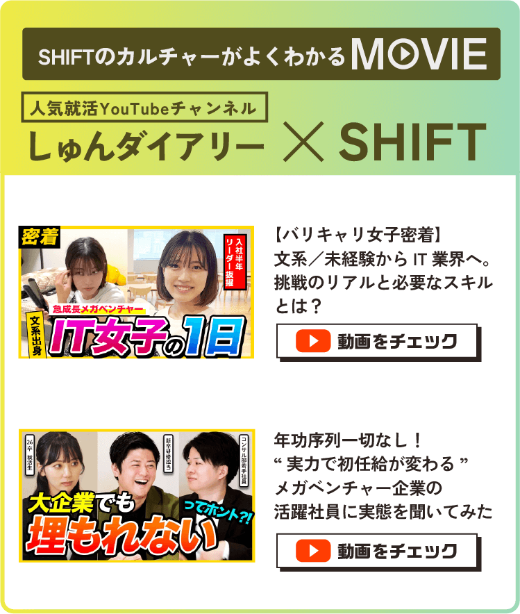 しゅんダイアリー×SHIFT
