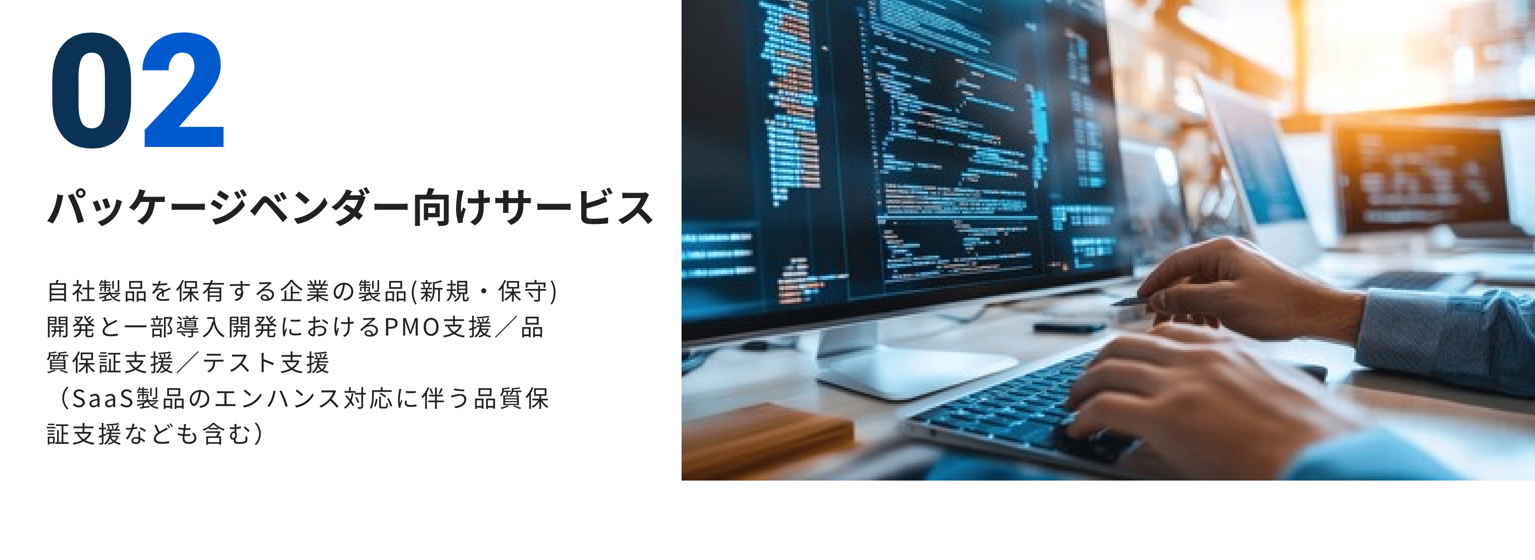 パッケージベンダー向けサービス