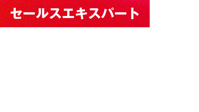 【セールスエキスパート】1営業”を超えて、経営のパートナーに。お客様の経営課題を深く理解し、課題解決に導く
