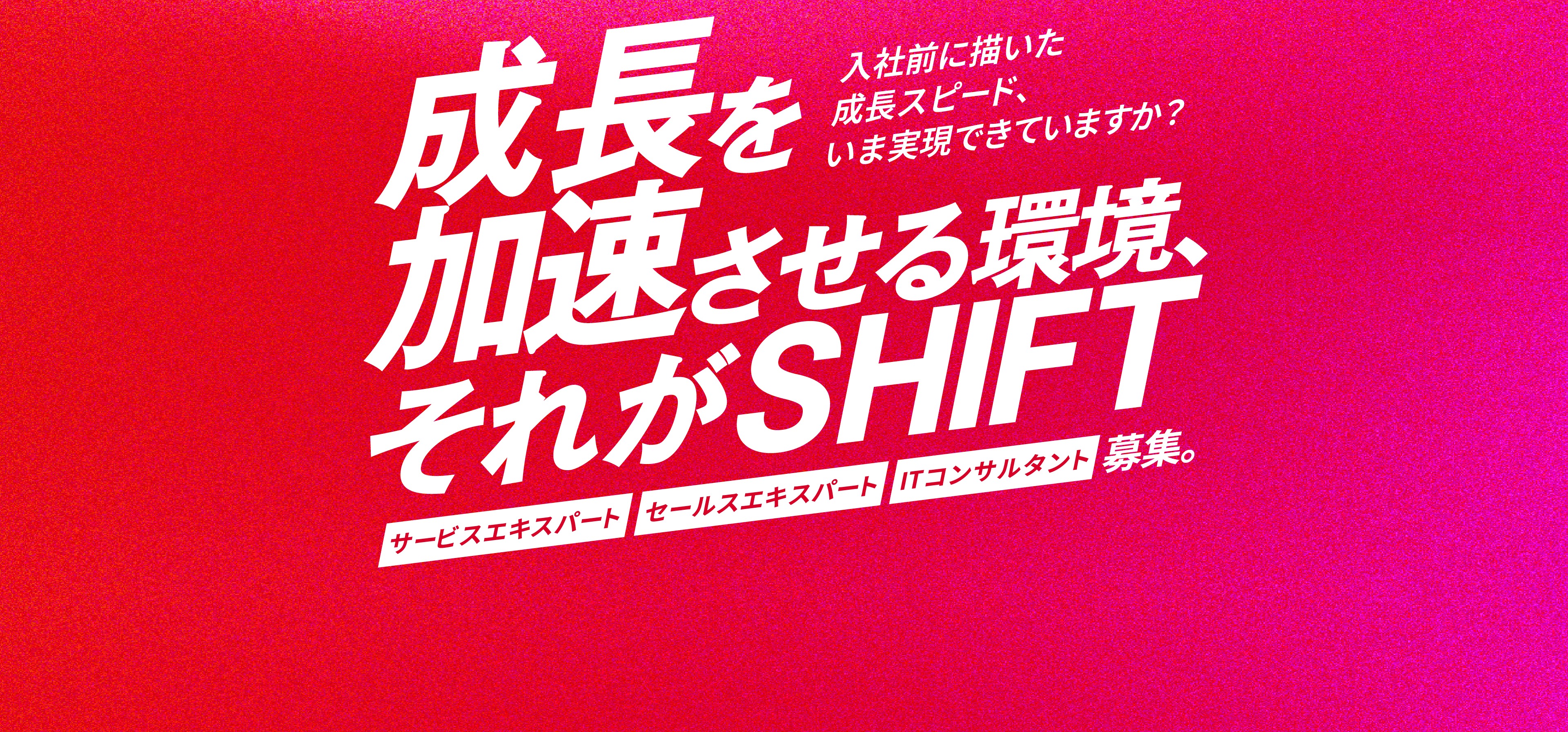 成長を加速させる環境｜サービスエキスパート・セールスエキスパート・ITコンサルタント採用