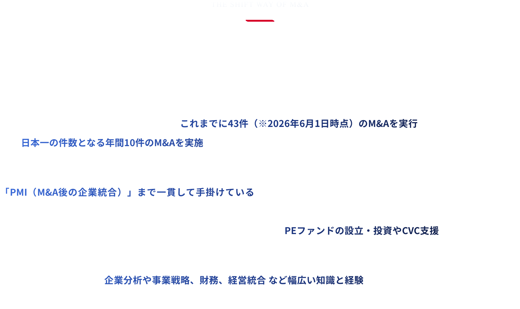 SHIFTのM&Aとは？